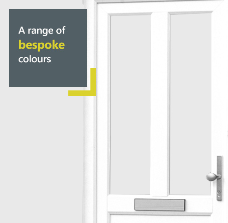 Eurocell uPVC entrance door available in a range of bespoke colours