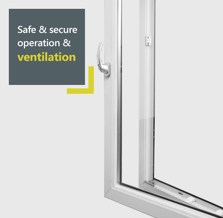 Eurocell tilt and turn windows - safe and secure ventilation