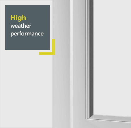 Smart aluminium flush window system - high weather performance