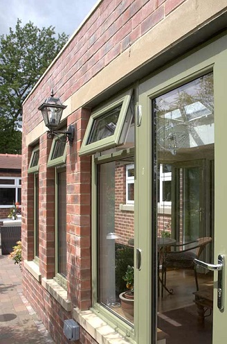 coloured casement windows